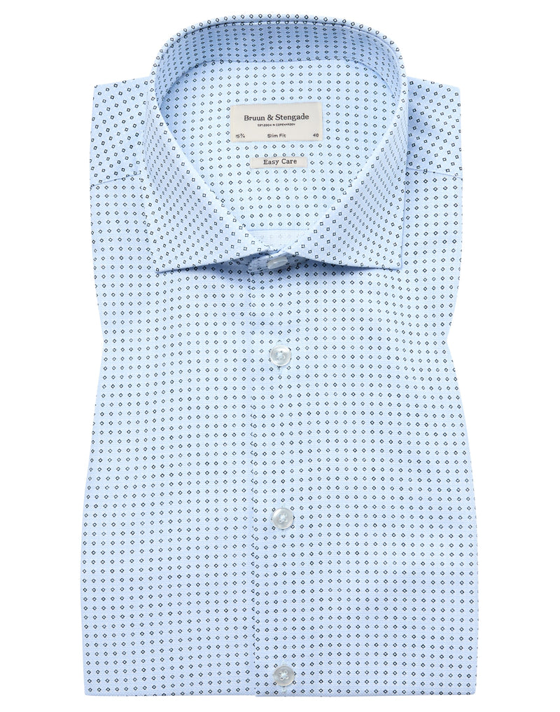 BS Reid Slim Fit Skjorte - Light Blue