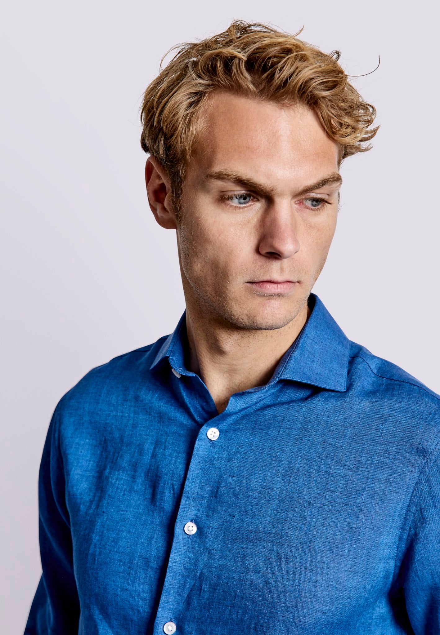 BS Bilbao Casual Modern Fit Shirt - Blue