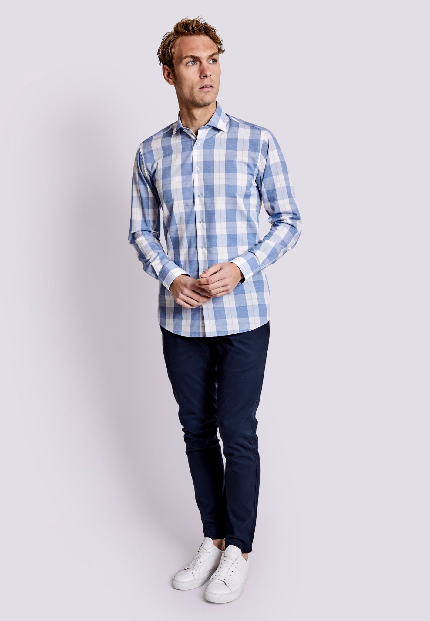 BS Elordi Slim Fit Skjorte - Blue