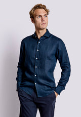 BS Bilbao Casual Modern Fit Skjorte - Navy