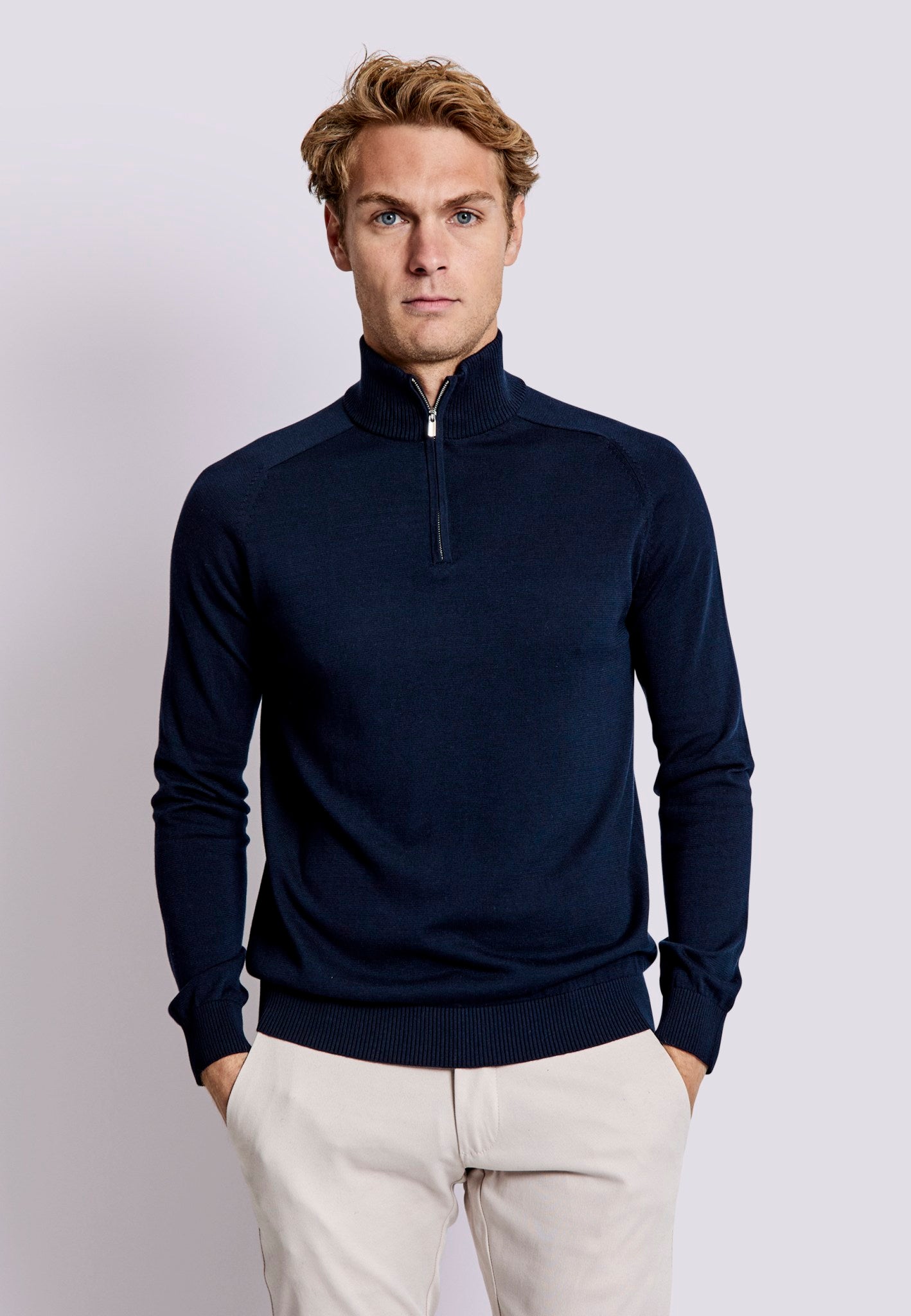 BS Hervey Regular Fit Knitwear - Navy