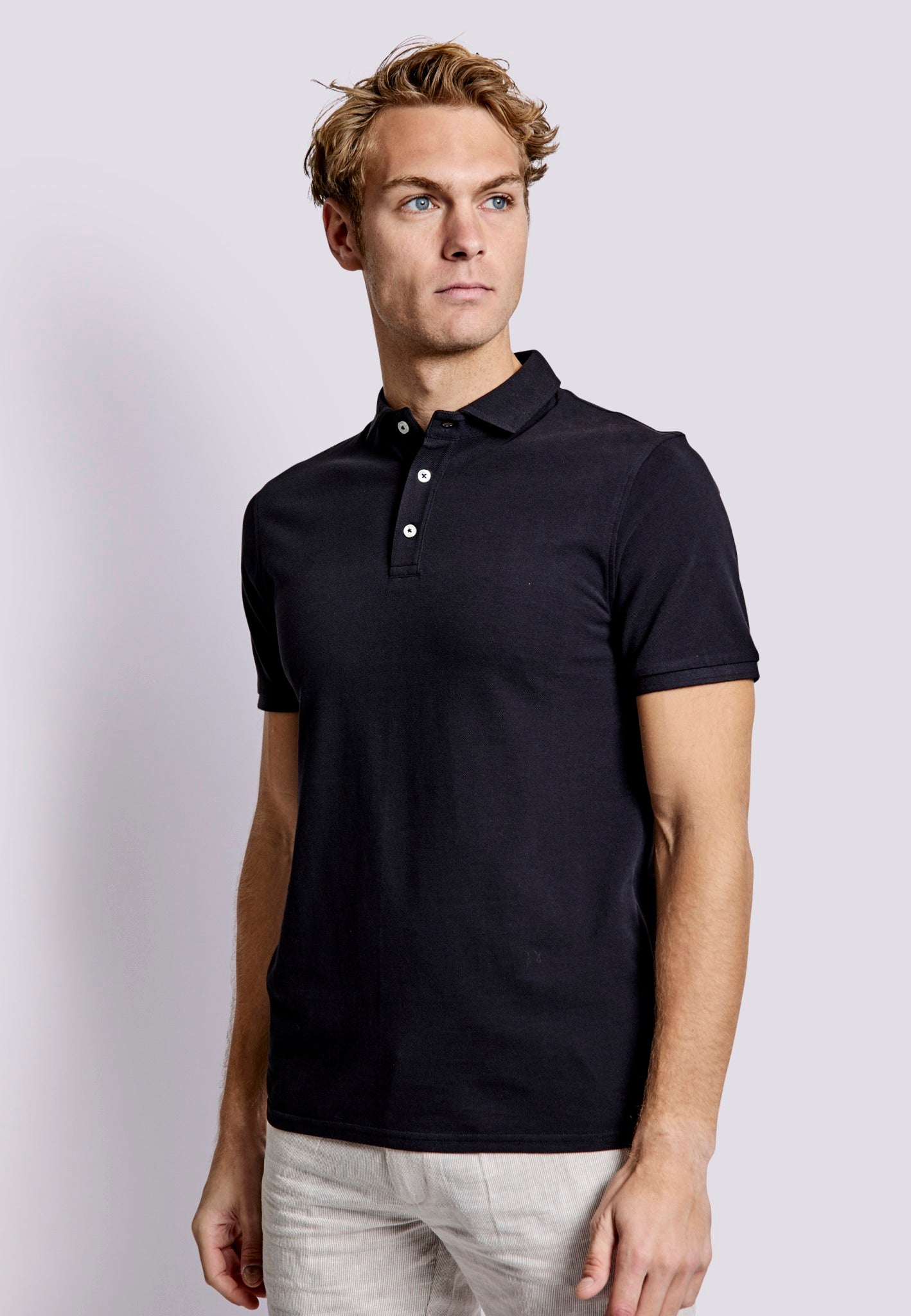 BS Monir Regular Fit Polo Shirt - Black