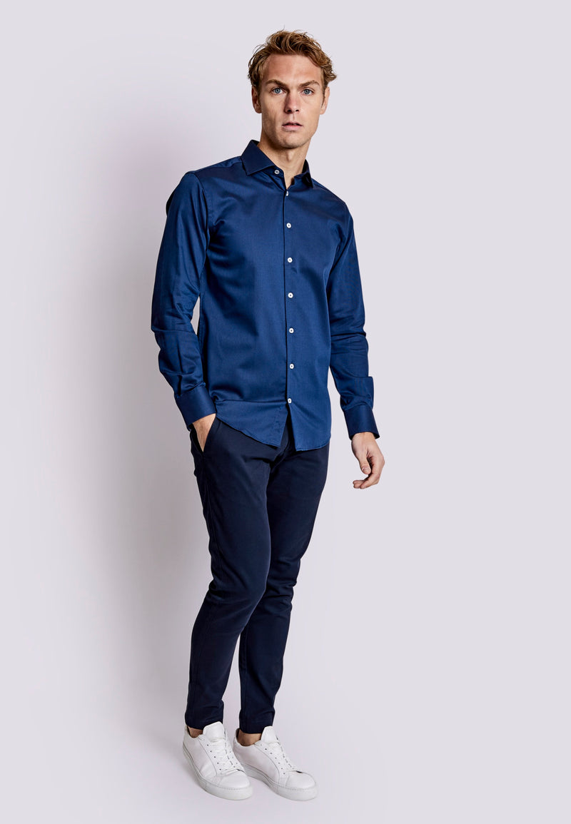 BS Totti Modern Fit Skjorte - Navy