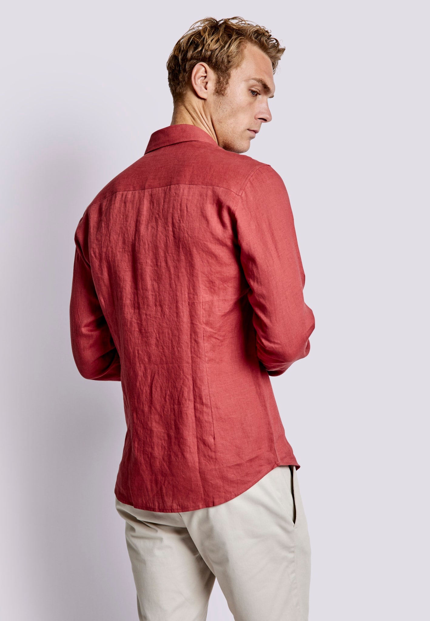 BS Sevilla Casual Slim Fit Skjorta - Rost