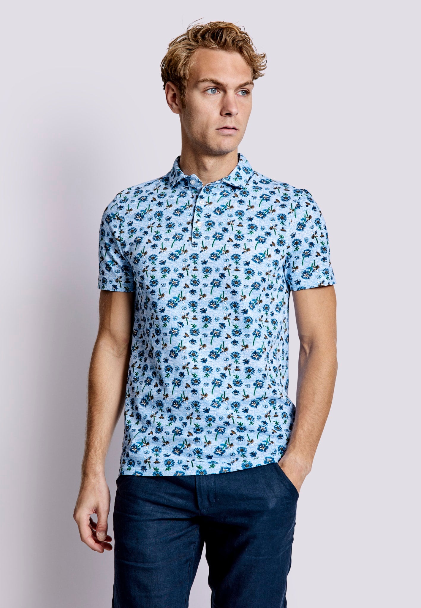 BS Rocky Regular Fit Polo Shirt - Light Blue