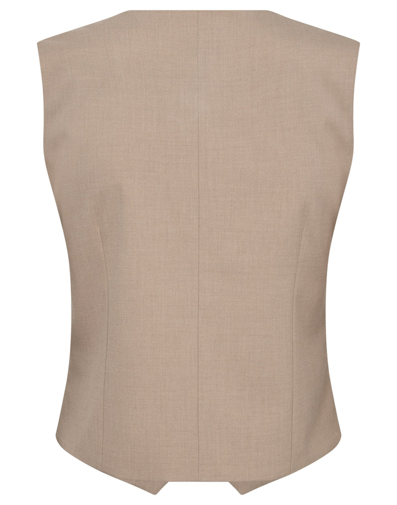 BS Decima Slim Fit Vest - Sand