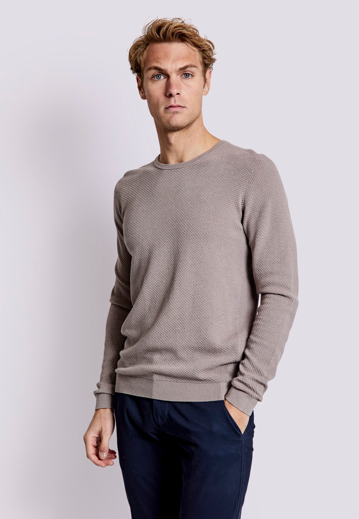 BS Hebert Regular Fit Knitwear - Clay
