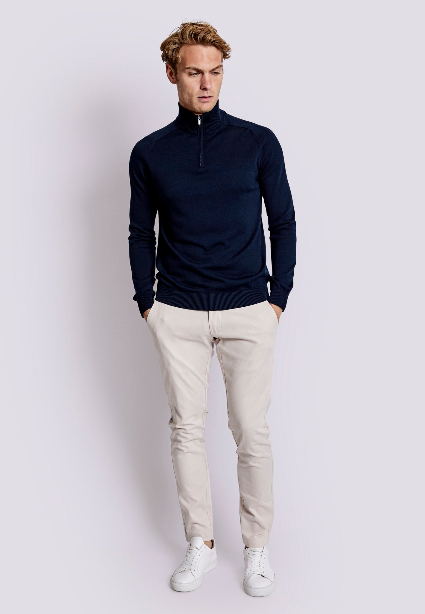 BS Hervey Regular Fit Knitwear - Navy