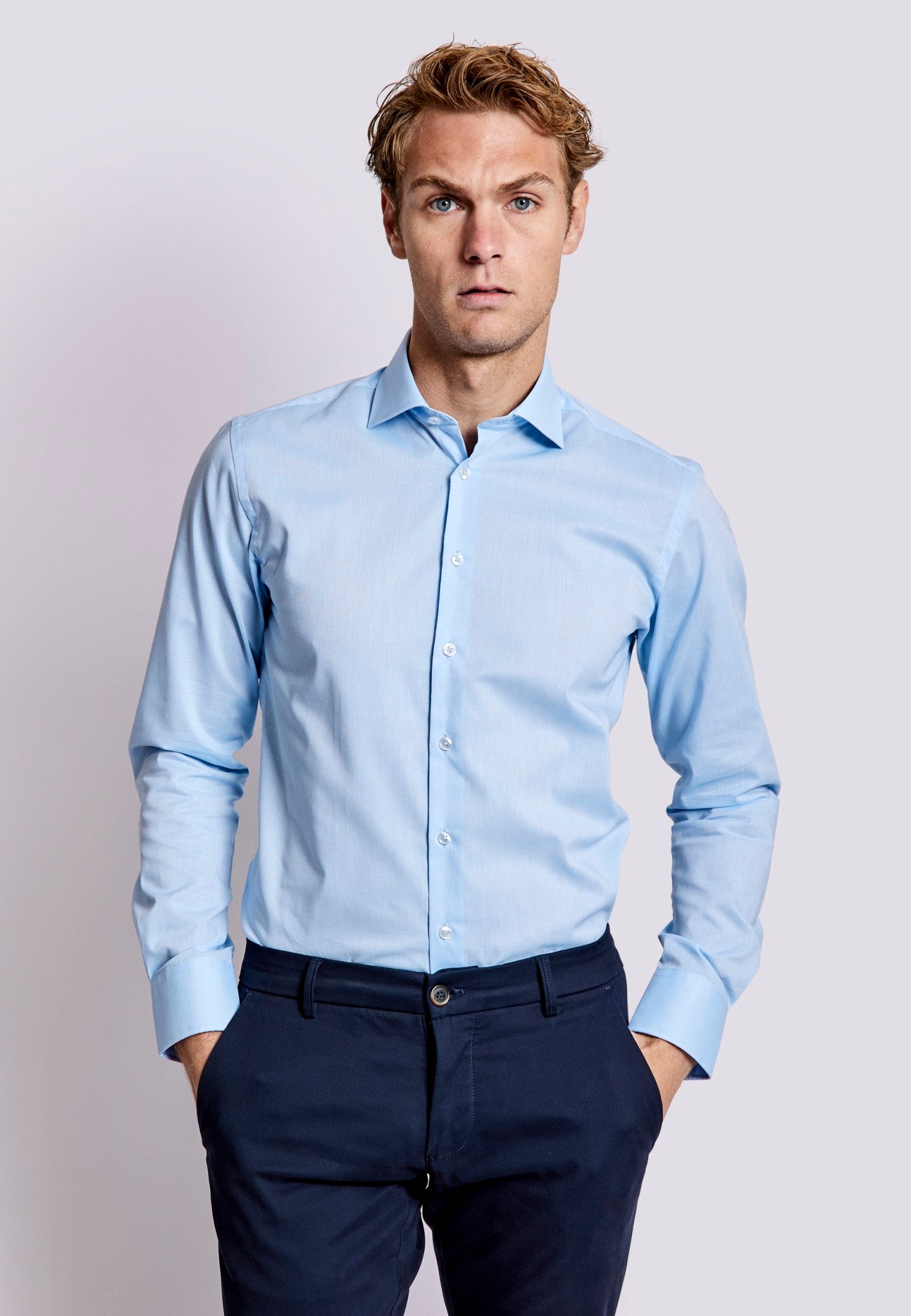 BS Giggs Modern Fit Shirt - Light Blue