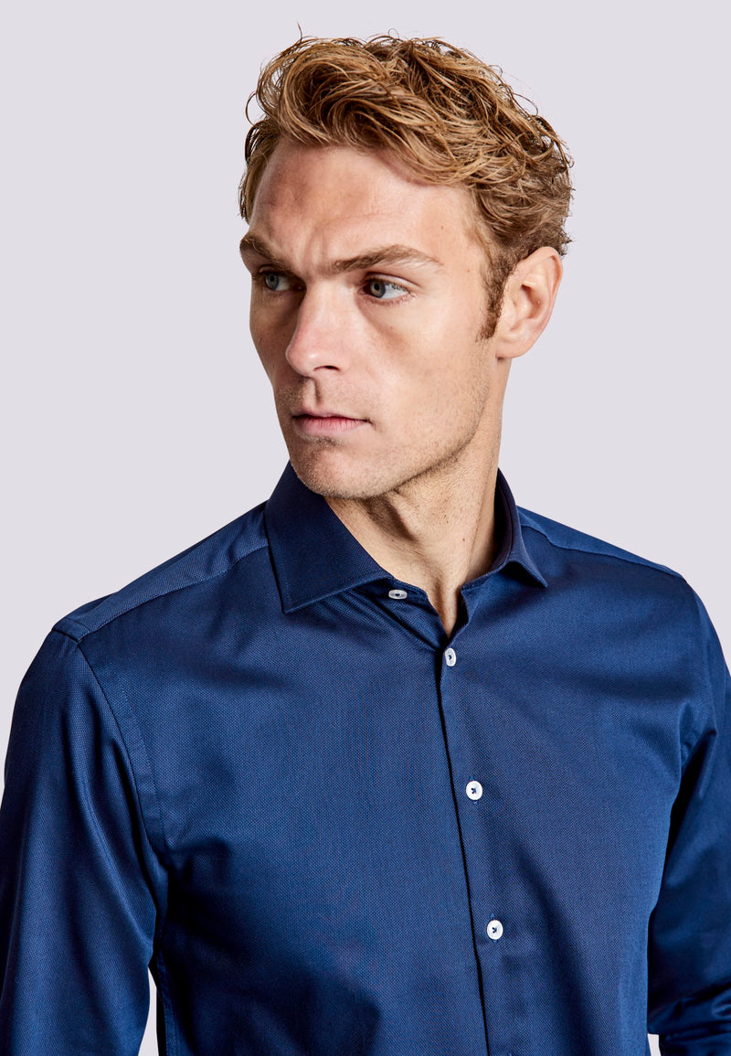 BS Totti Modern Fit Skjorte - Navy