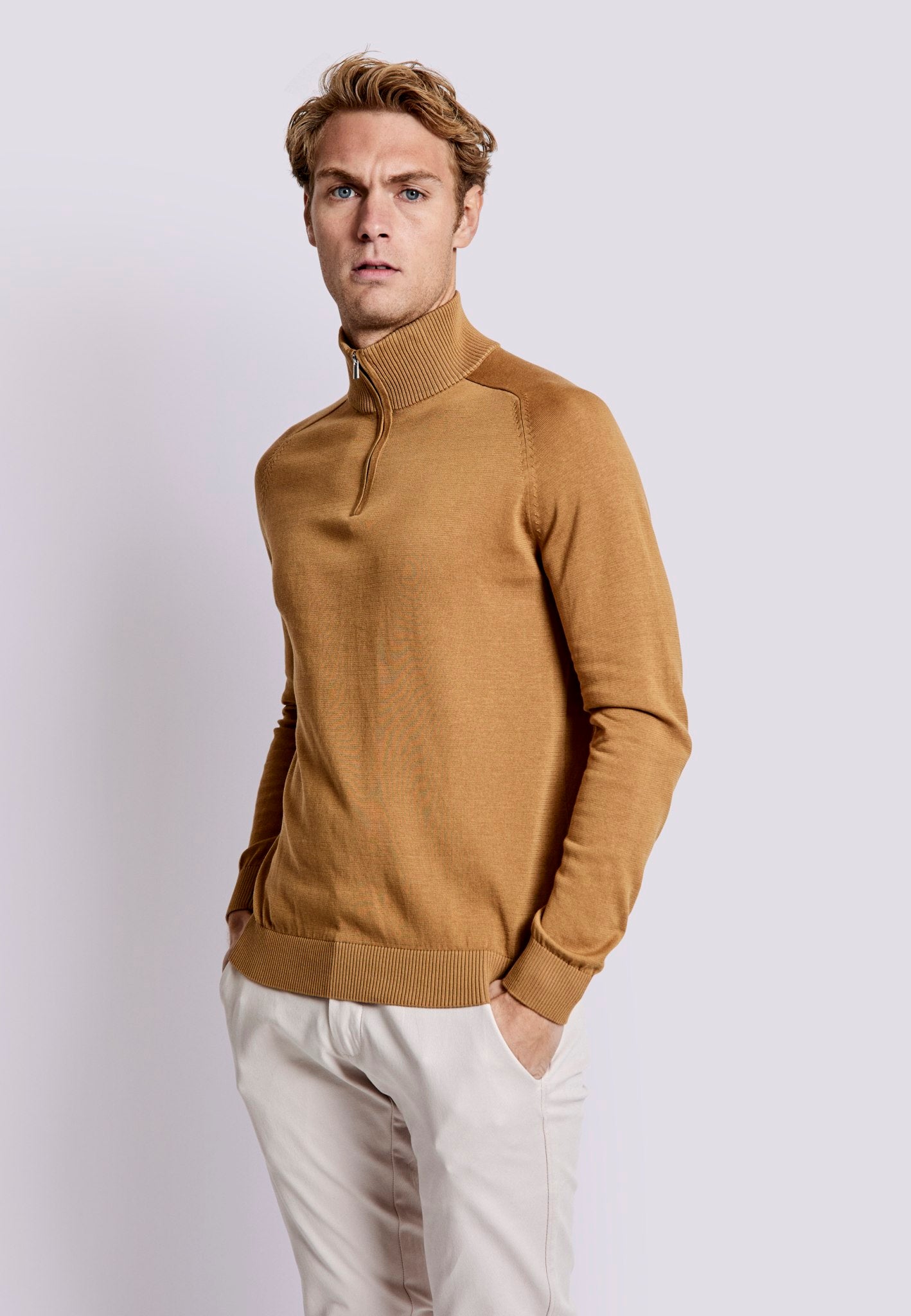 BS Hervey Regular Fit Knitwear - Tan