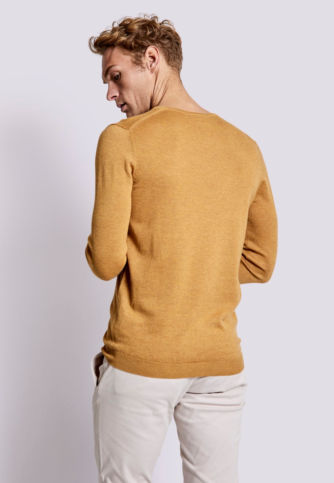 BS Armando Regular Fit Strik - Tan