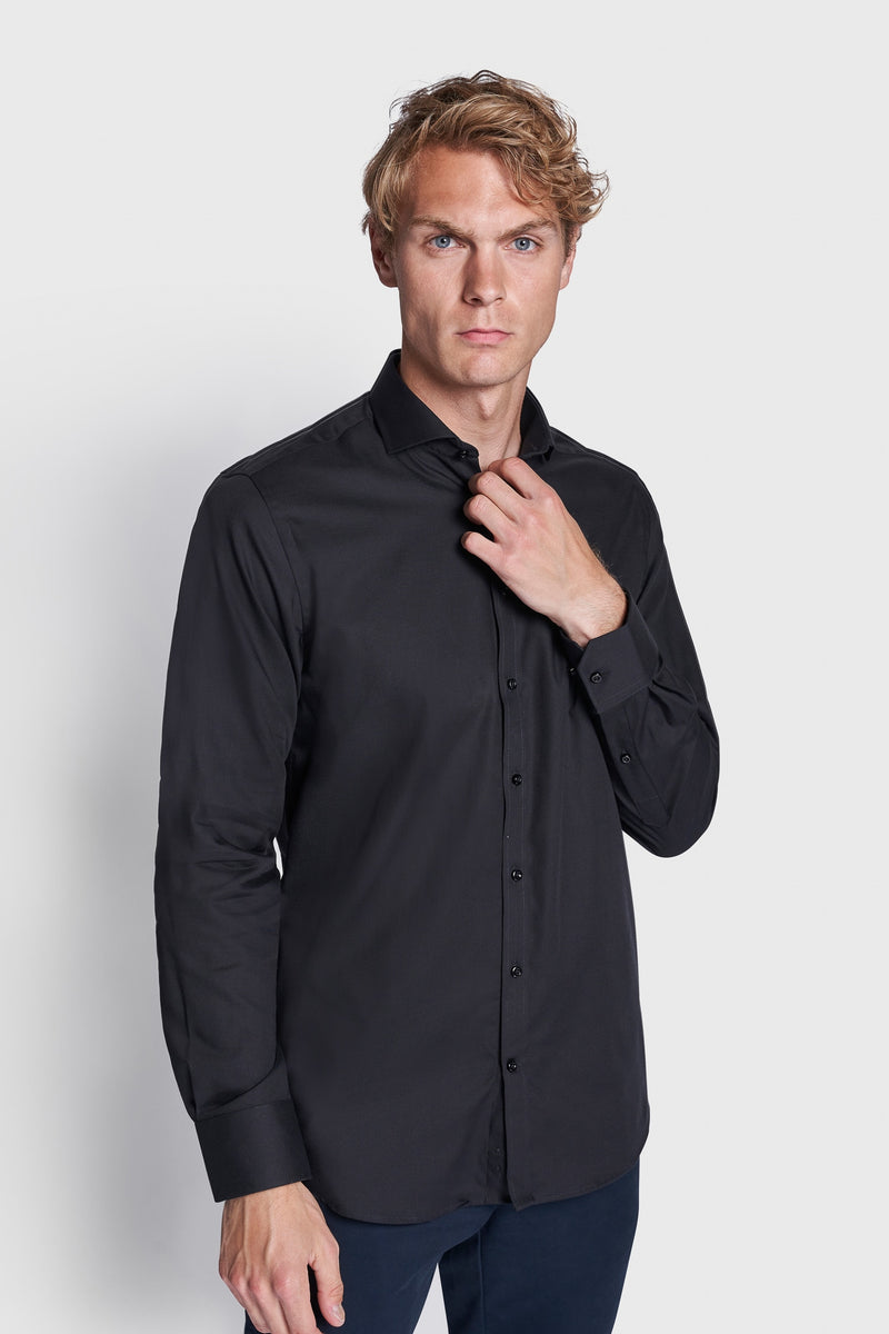 BS Aspen Modern Fit Skjorte - Black