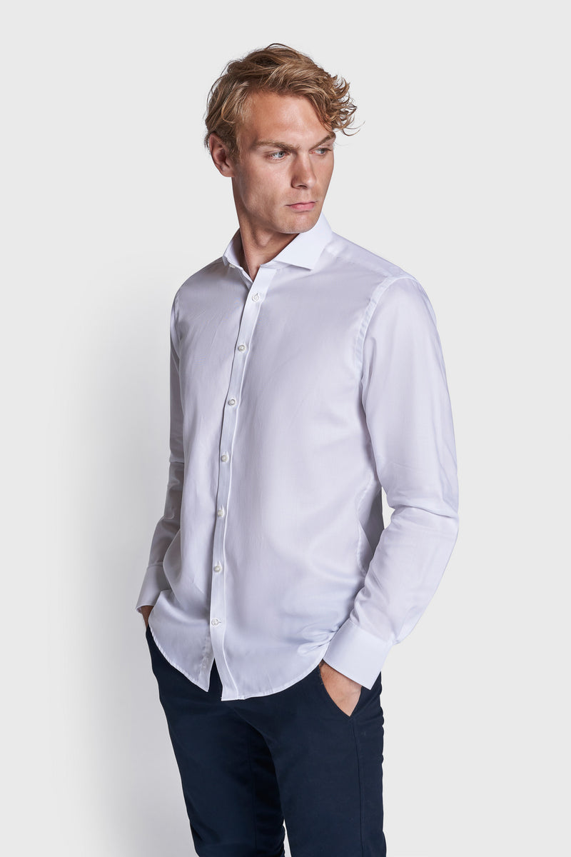 BS Bradley Modern Fit Skjorte - White