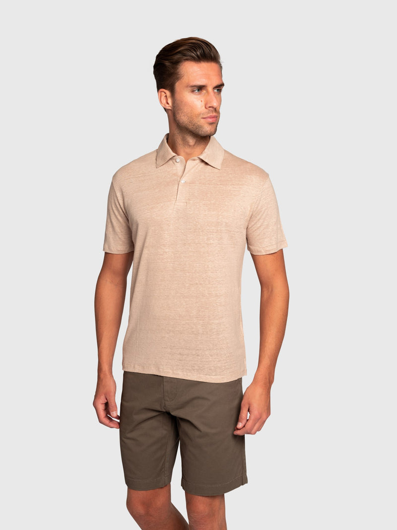 BS Bart Regular Fit Polo - Sand