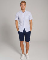 BS Hamilton Casual Slim Fit Skjorte - Light Blue/White