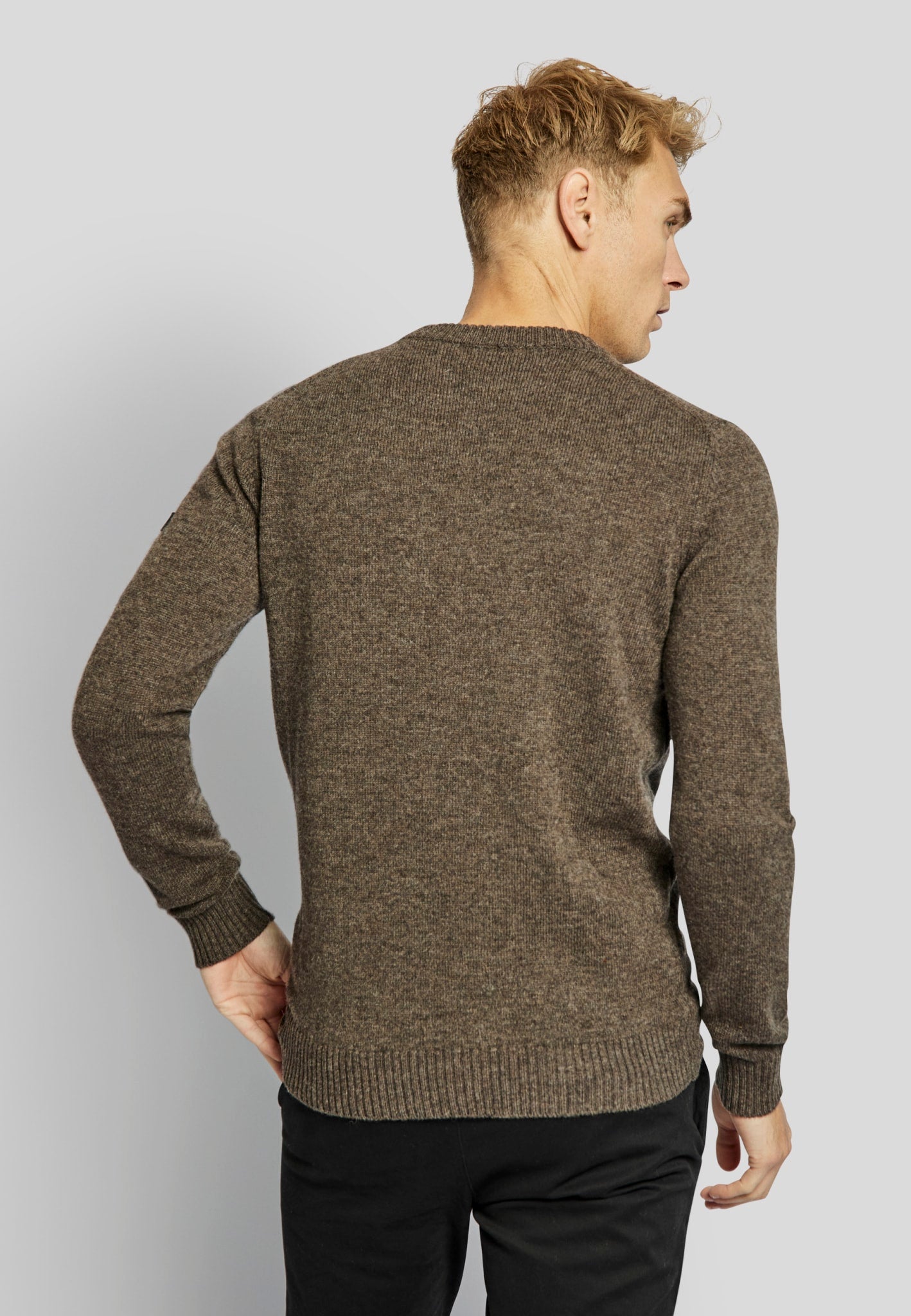BS Hugo regular fit Strik - Brown