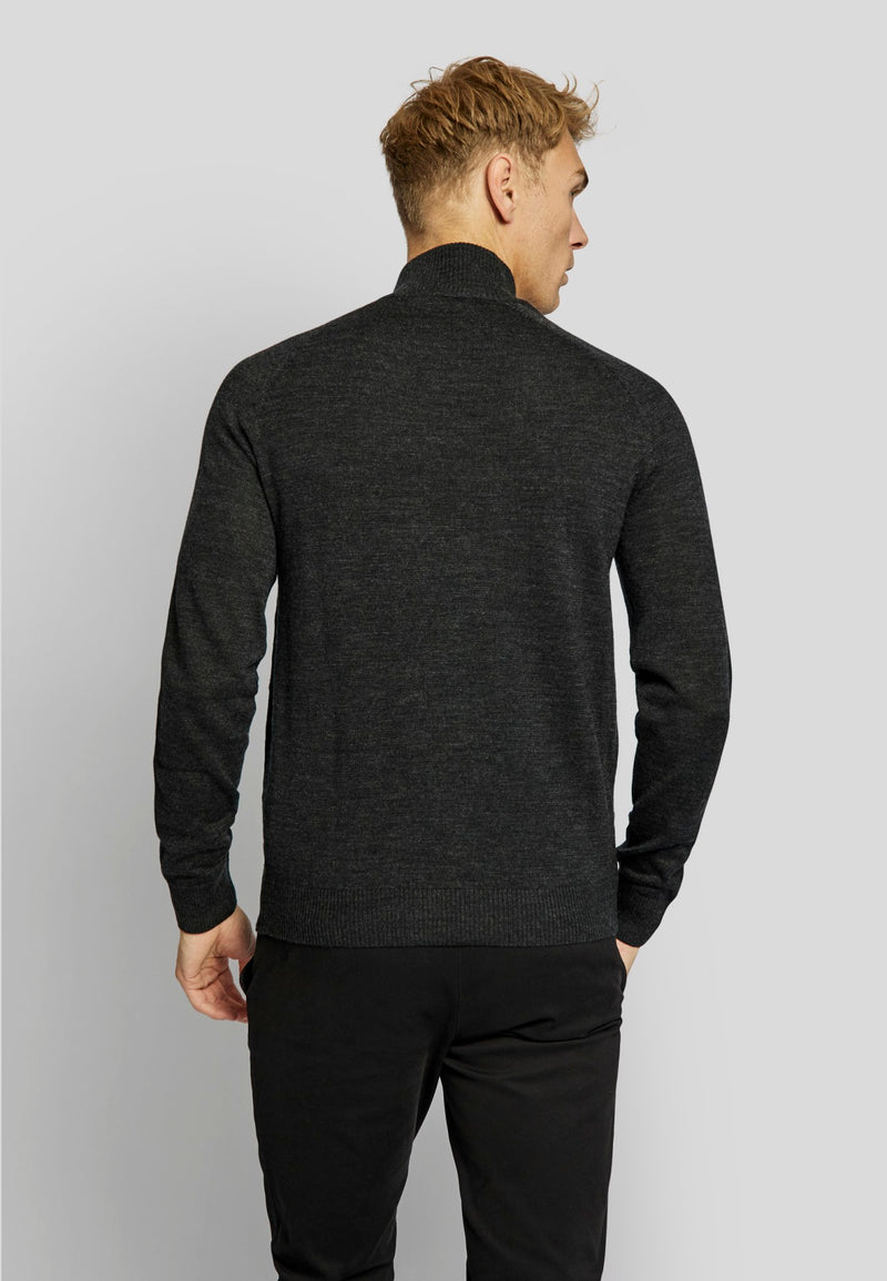 BS Pelle regular fit Strik - Charcoal