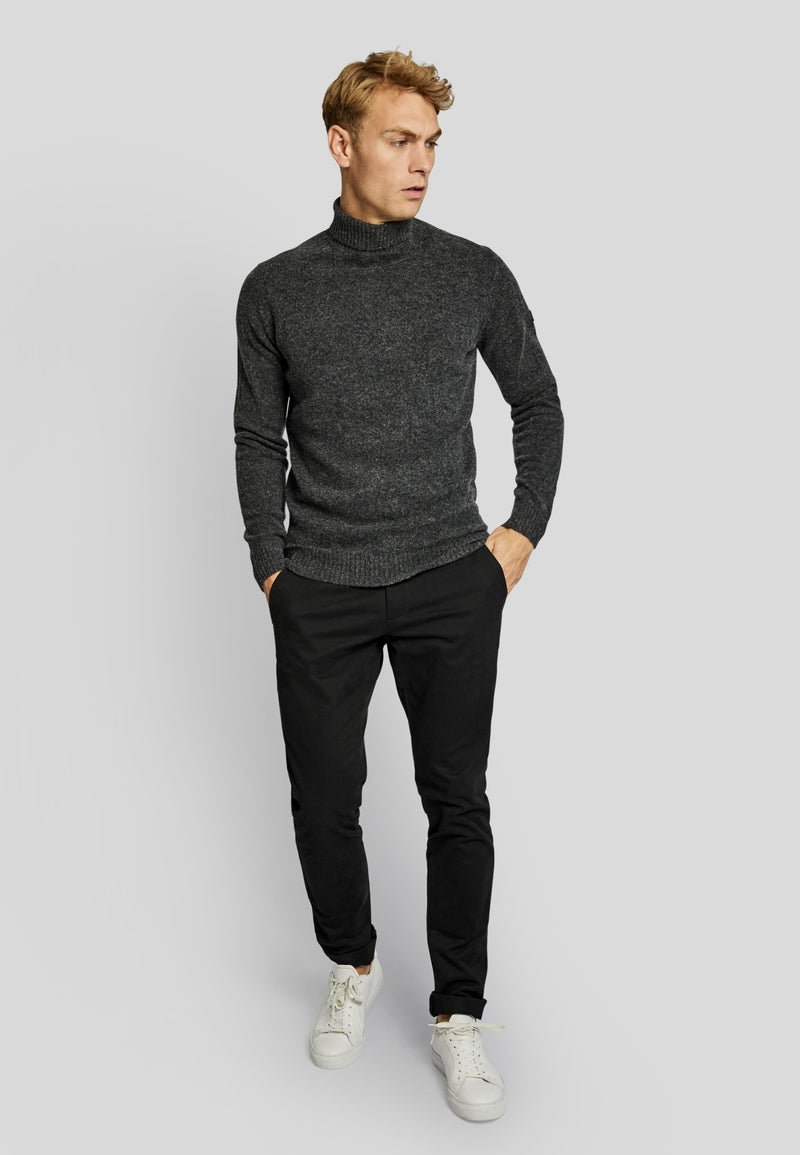 BS Villum regular fit Strik - Grey