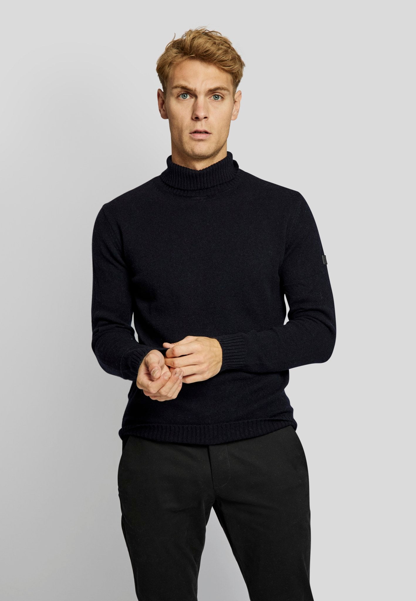 BS Villum regular fit Strik - Navy