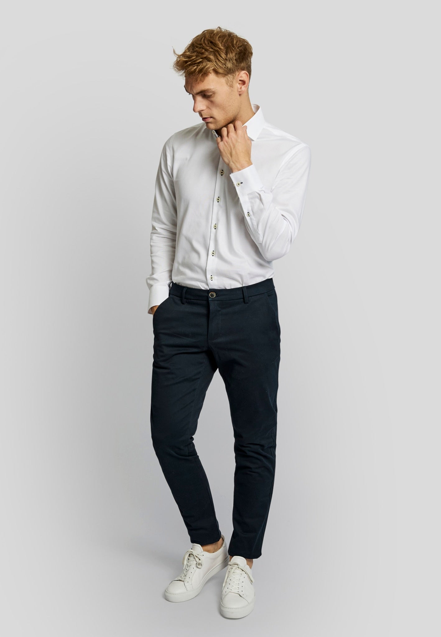 BS Oscar slim fit chinos - Navy