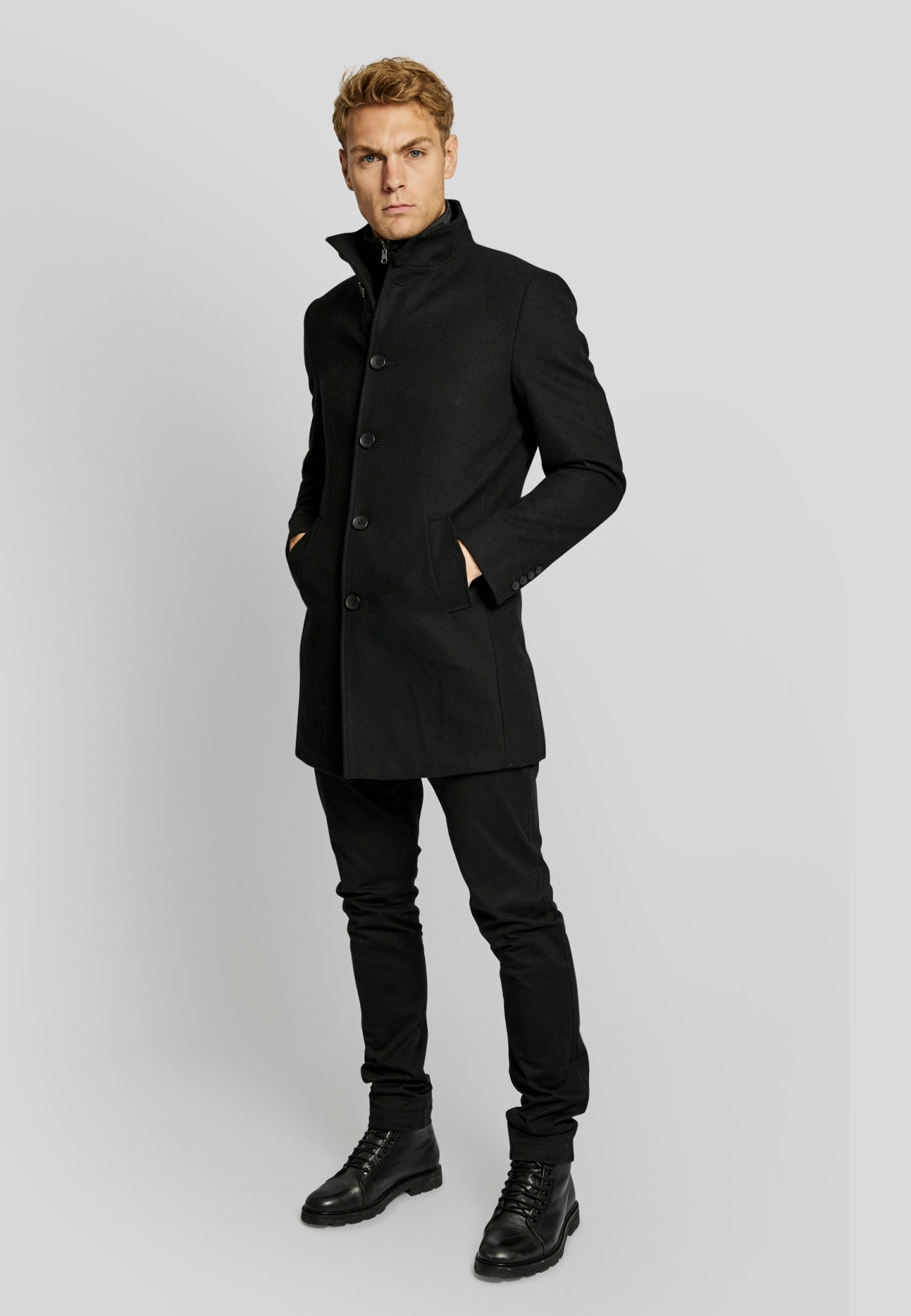 BS Ontario slim fit Frakke - Black