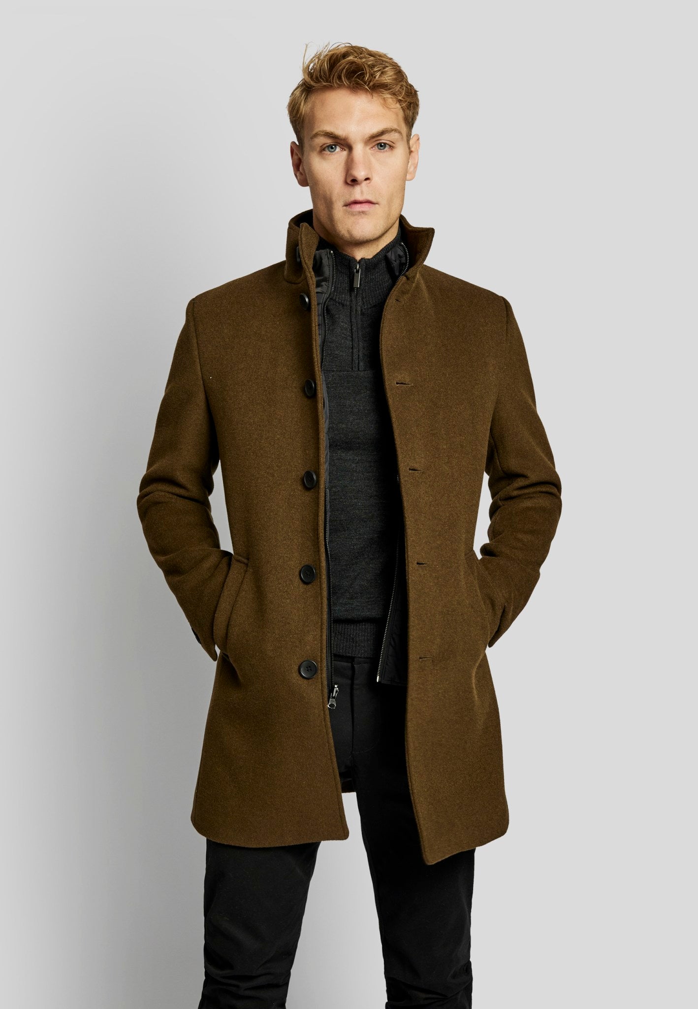 BS Ontario slim fit Frakke - Tobacco