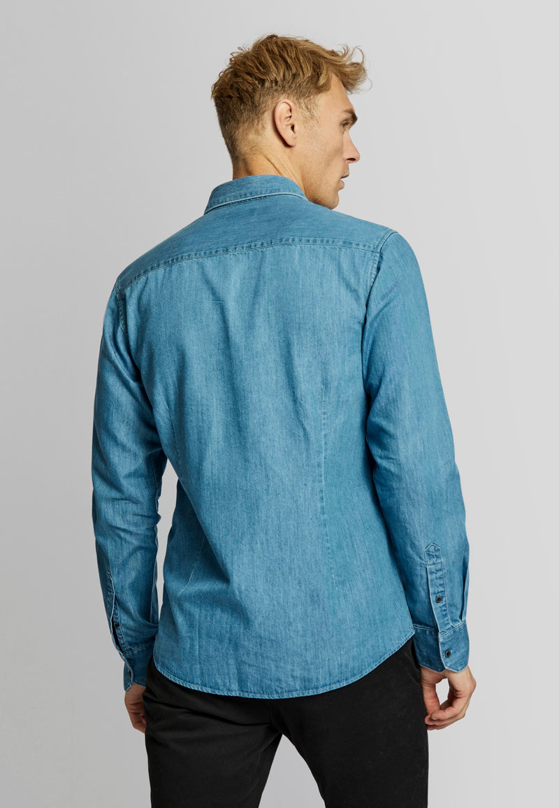 BS Sola casual modern fit Skjorte - Blue