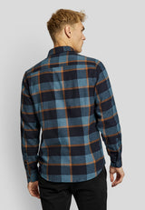 BS Drammen casual modern fit Skjorte - Dark Blue