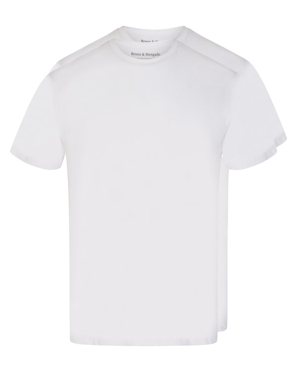 BS Antiqua Regular Fit T-Shirt - 2 pak - White