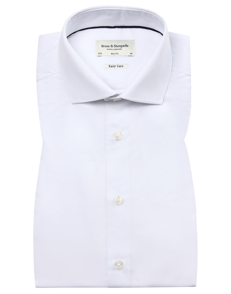BS Jacobs Slim Fit Skjorte - White