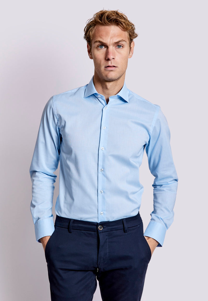 BS Giggs Modern Fit Skjorte - Light Blue