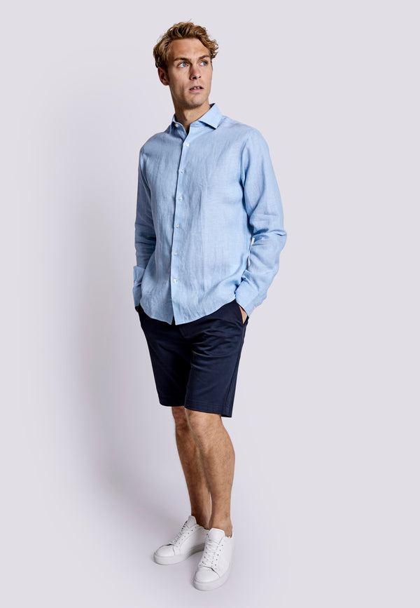 BS Sevilla Casual Slim Fit Skjorte - Light Blue