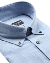 BS Cotton Casual Modern Fit Skjorte - Light Blue