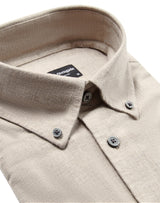 BS Cotton Casual Modern Fit Skjorte - Sand