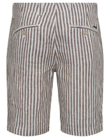 BS Abel Regular Fit Shorts - Brown/White