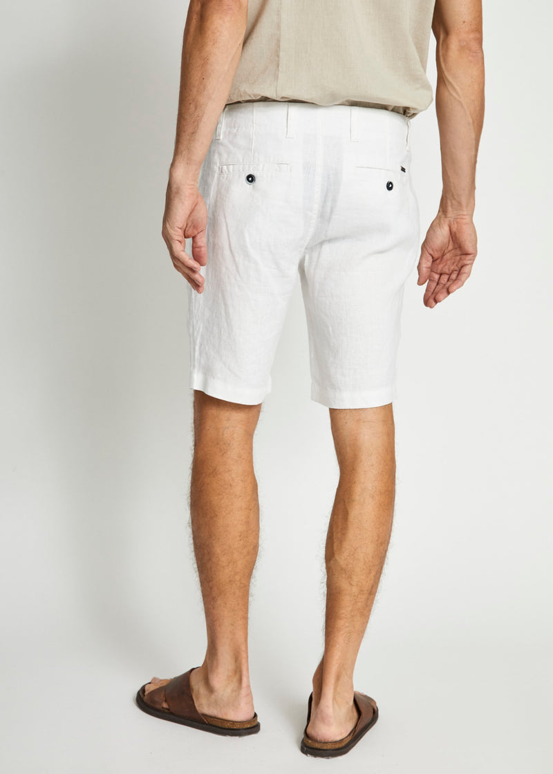 BS Abel Regular Fit Shorts - White