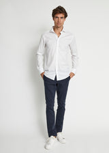 BS Reed Slim Fit Skjorte - White