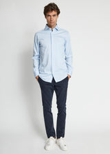 BS Rice Slim Fit Skjorte - Light Blue