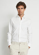 BS Rice Slim Fit Skjorte - White