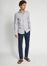 BS Perth Casual Slim Fit Skjorte - Light Grey