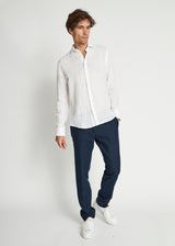 BS Perth Casual Slim Fit Skjorte - White