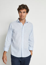 BS Anthony Casual Modern Fit Skjorte - Light Blue/White