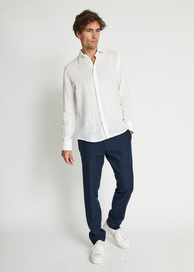 BS Brisbane Casual Modern Fit Skjorte - White