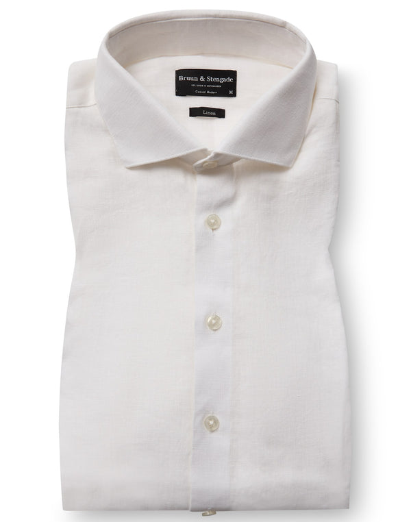 BS Brisbane Casual Modern Fit Skjorte - White