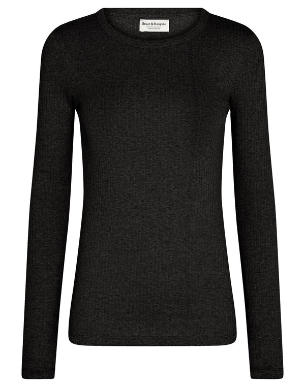 BS Margrethe Langærmet T-Shirt - Black