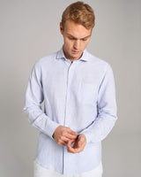 BS Fernando Casual Modern Fit Skjorte - Light Blue/White