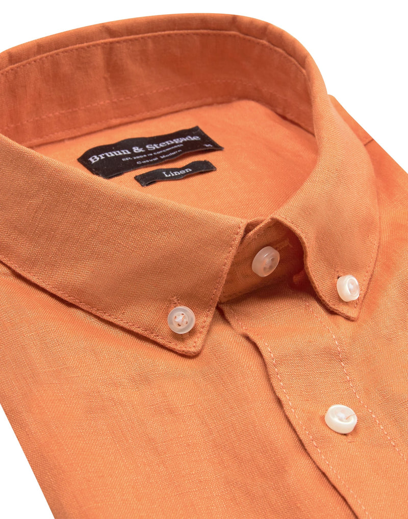 BS Carlos Casual Modern Fit Skjorte - Orange