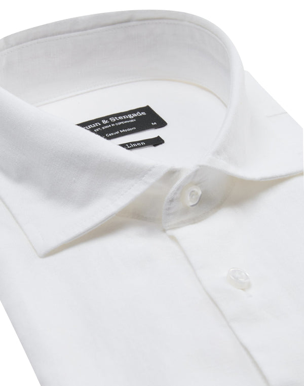 BS Daniel Casual Modern Fit Skjorte - White