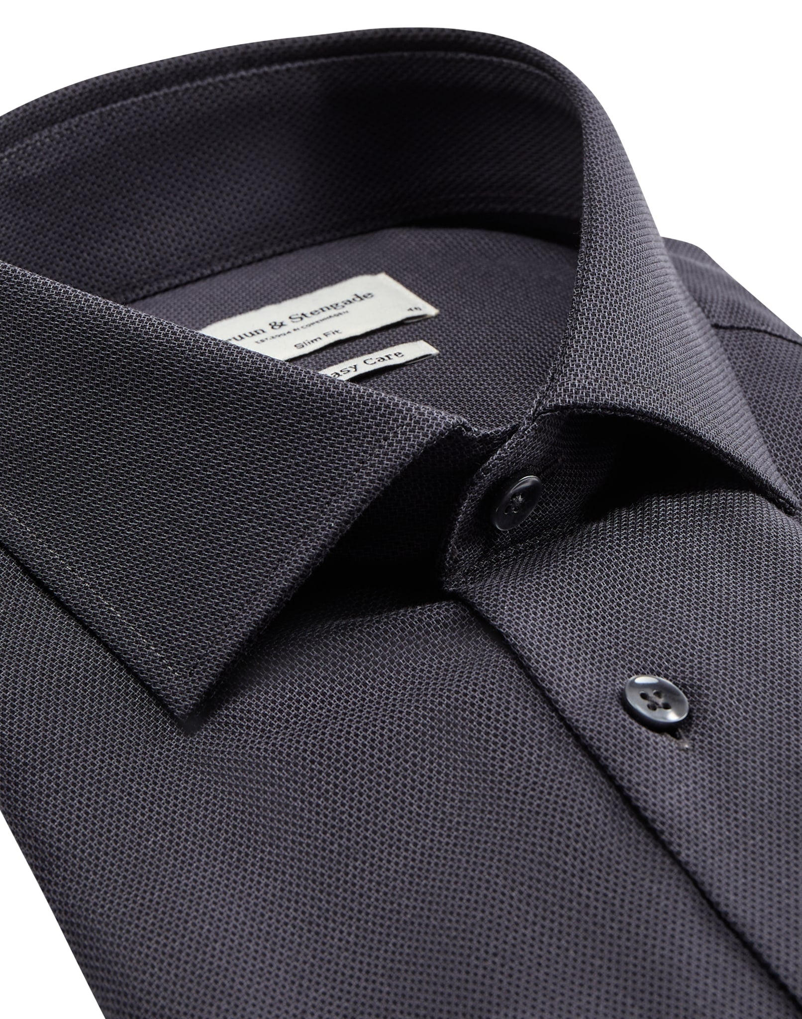 BS Dumo slim fit Skjorte - Charcoal